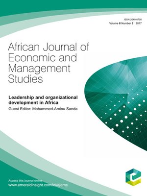 cover image of African Journal of Economic and Management Studies, Volume 8, Number 3